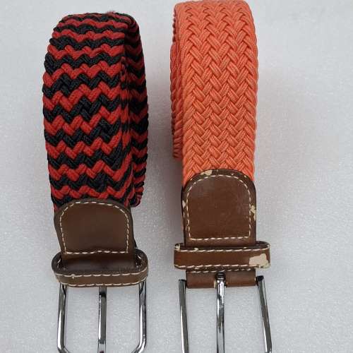 編織腰帶 2條 (2)