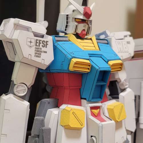 1/60 GUNDAM RX-78-2 紙造模型+1隻未砌  (退坑!送所有材料. 即買即砌)