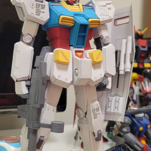 1/60 GUNDAM RX-78-2 紙造模型+1隻未砌  (退坑!送所有材料. 即買即砌)