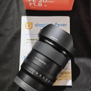 sony 20/1.8 G FE 索尼 20mm 20 行貨有單已過保 98%以上新 鏡片通透冇花冇霉 送fil...
