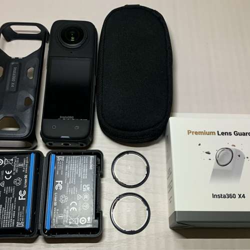 [觀塘實體店] 二手 Insta360 X4 (共2電+高級玻璃鏡頭保護鏡+控溫握套) 行貨 *S7232...