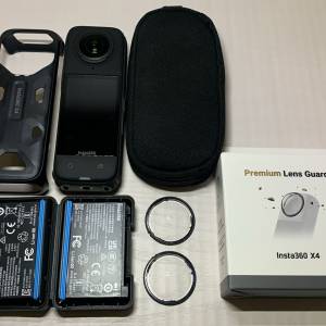 [觀塘實體店] 二手 Insta360 X4 (共2電+高級玻璃鏡頭保護鏡+控溫握套) 行貨 *S7232...