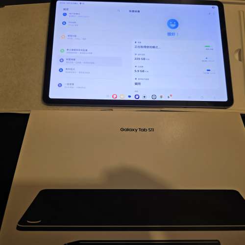 全新未用過（已開封 ）Samsung Tab S11（WiFi）256GB有單有保養