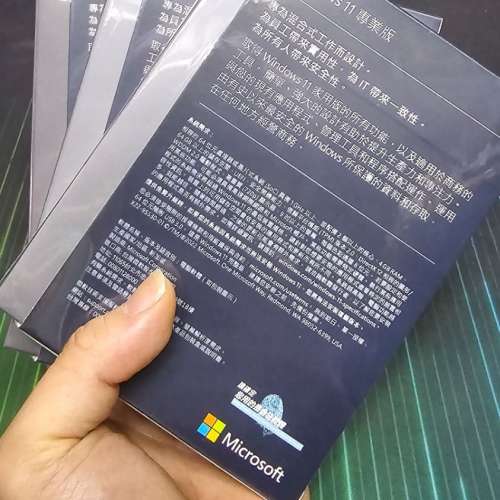 windows10 windows11 pro 專業版 微軟彩盒裝 繁體中英文 USB手指安裝