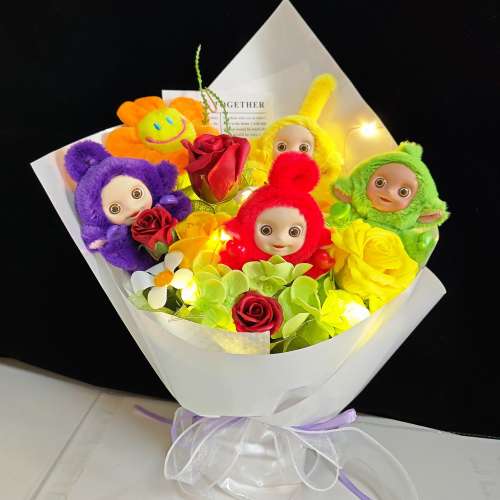 睇下文‼️［同行賣七百幾蚊］獨家原創｜正版天線得得b花束 teletubbies畢業花束 天...