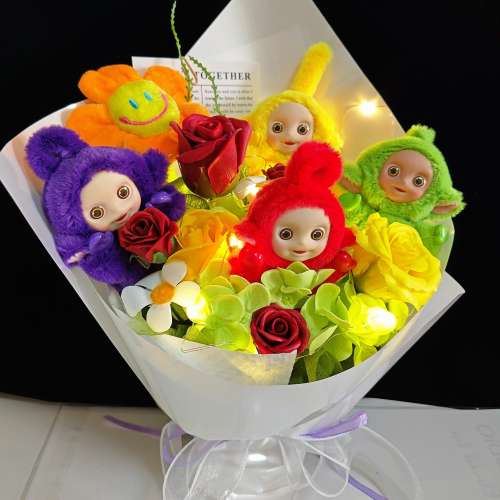 睇下文‼️［同行賣七百幾蚊］獨家原創｜正版天線得得b花束 teletubbies畢業花束 天...