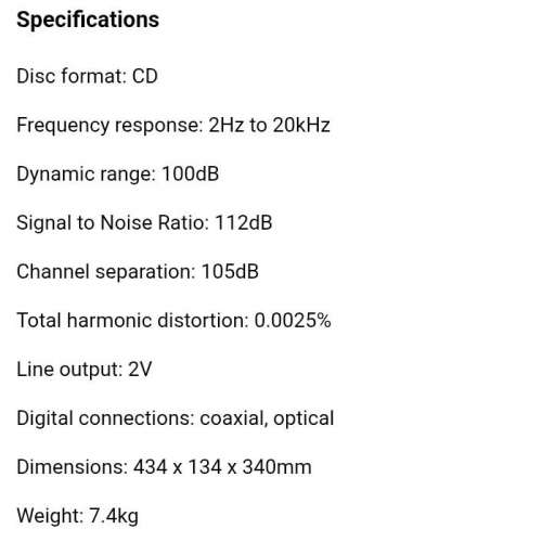 日本制 Denon DCD1880AR CD 機