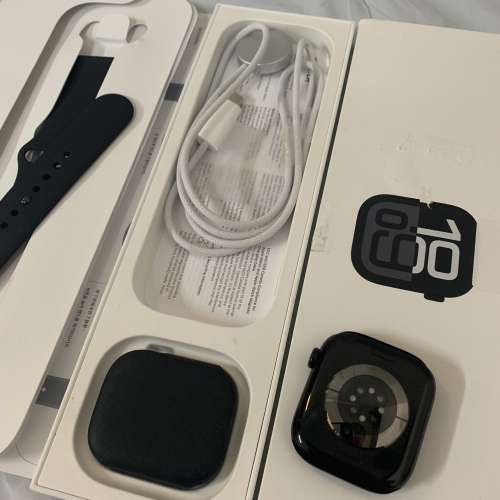 99%New Apple Watch S10 GPS 46mm Jet Black Alum MWWQ3 M/L Black Sport Band