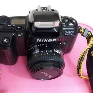 Nikon F-601 with Nikon AF NIKKOR 50mm f/1.8, 古董菲林相機, SLR film camera