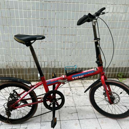 代友出售 二手 Yichi 20 寸 自行車 單車, (零件車出售 ), 賣一對車輪送全車 HK$128.00