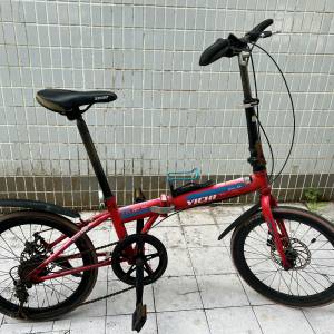 代友出售 二手 Yichi 20 寸 自行車 單車, (零件車出售 ), 賣一對車輪送全車 HK$128.00
