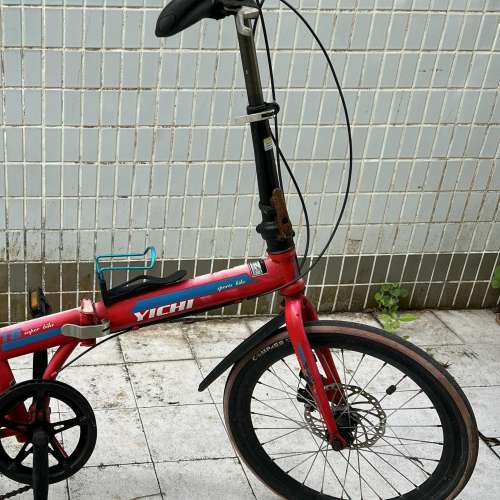代友出售 二手 Yichi 20 寸 自行車 單車, (零件車出售 ), 賣一對車輪送全車 HK$128.00
