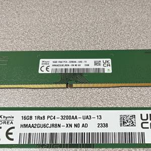 SK hynix Korea 16GB DDR4 3200MHz 記憶體 **不議價**