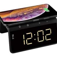 全新3合1電話無線充電器,鬧鐘,夜光燈 3 in 1 PHONE CHARGER DESIGN