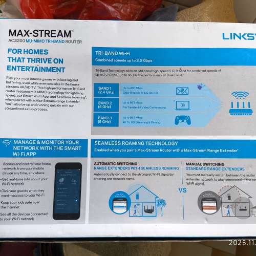 99%新Linksys ac2200 / 全新tp-link ac1900wifi