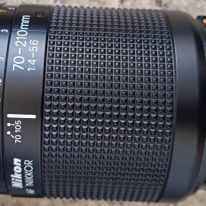 Nikon 70-210mm f/4-5.6 AF-D with Nikon L1Bc 62mm UV filter