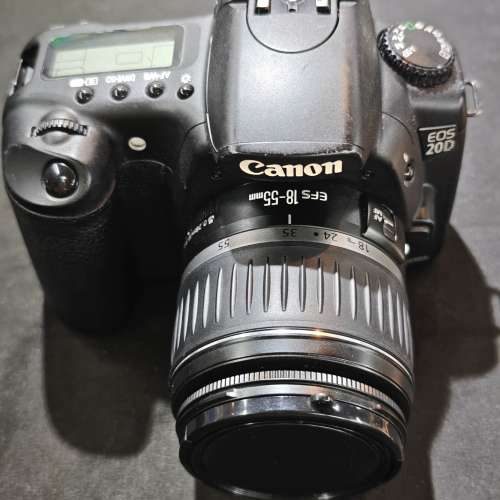 canon 20D 佳能 + 18-55 18mm 55mm 18 55 機 跟2電一充連肩帶 送記憶卡 鏡片通透冇...