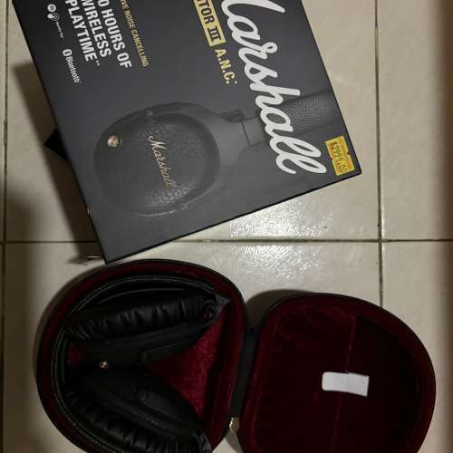 （接近全新99%）Marshall Monitor III A.N.C 藍芽耳機