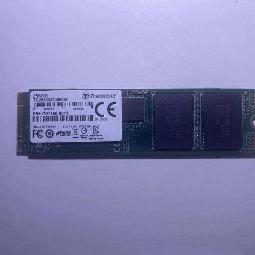 Transcend SSD 800S 256GB m.2 SATA SSD MLC 雙面Chip