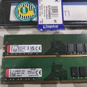Kingston DDR4 2666 8Gx2 Desktop Ram 共16GB 單面