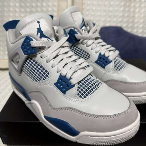 98%New Nike Air Jordan 4 Retro Military blue US8