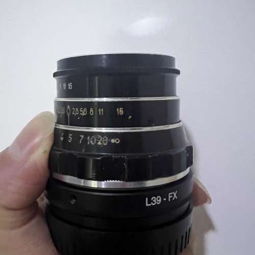 Industar 55mm f2.8 (fuji x)*直落fujifilm無反, 加接環落所有無反相機