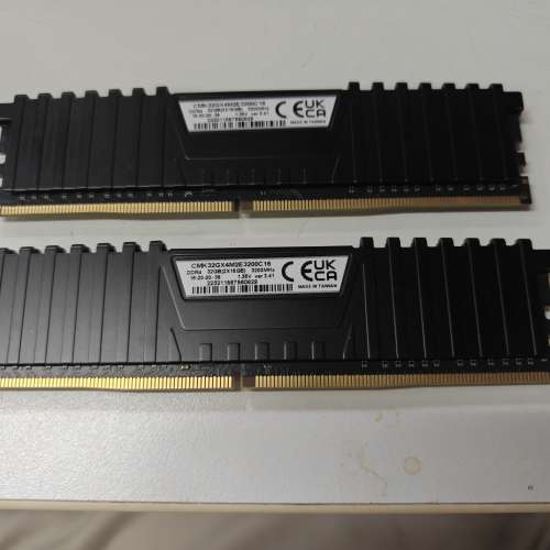 Corsair DDR4 3200MHz Vengeance LPX 16GB X2 共32GB CL16