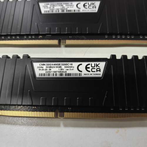 Corsair DDR4 3200MHz Vengeance LPX 16GB X2 共32GB CL16