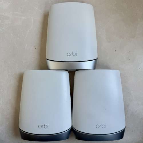 Netgear Orbi RBR750 RBS750 Router 路由器 WiFi 6 Mesh 無線系統 (3件裝，1主機 2...