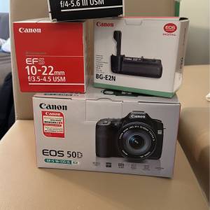 Canon 50D + EFS 18-135 + EFS 10-22 + EF 75-300