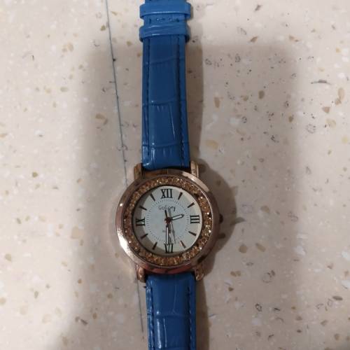 女裝手錶藍色錶帶