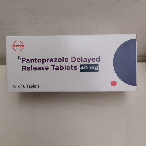 Hetero pantoprazole delayed release tablets 40mg 胃藥一盒 (10排每排10粒）