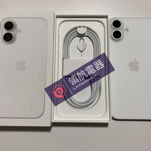 全新 充電20次 iPhone 16 plus 256gb 白色 一年AppleCare what app 6497 6645