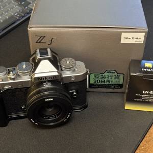 [行貨] Nikon ZF 銀色 連盒 保至 2026年10月11日