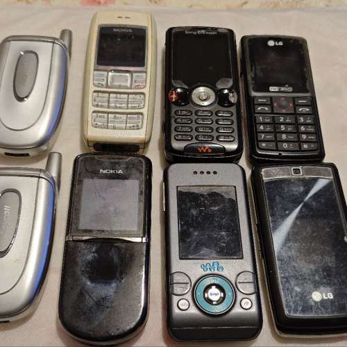 經典手機 nokia，sonyerisson，LG，samsung（供收藏）