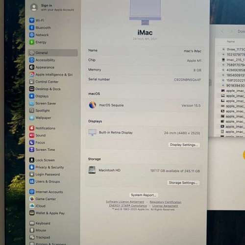 （注意內容描述） (imac) 2021 M1 24吋 Retina 顯示器 （注意內容描述）