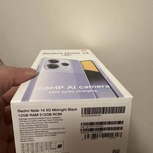 Redmi note 14 5G 512GB 99% new