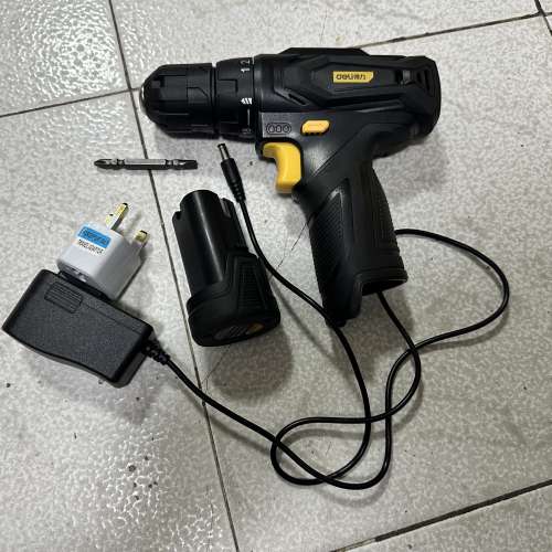 得力牌鋰電電鑽電批（有快慢掣）
