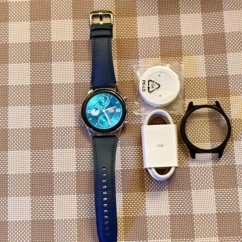 HONOR WATCH GS 3 真皮藍色錶帶