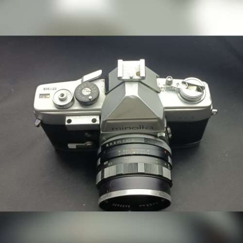 Minolta film SR-1 film camera wt. Minolta 55mm f1.8 lens
