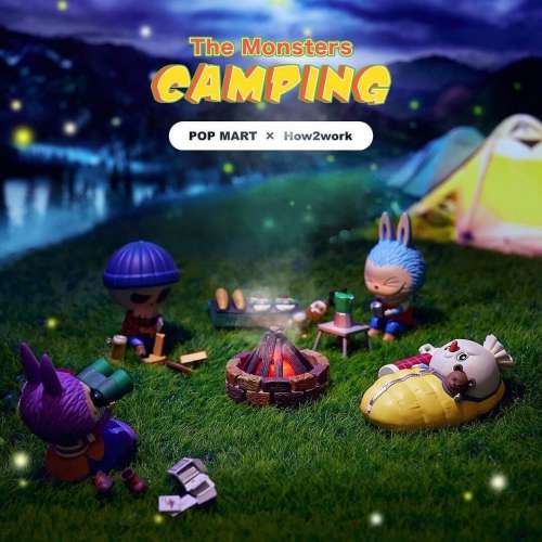 泡泡瑪特 The Monsters Camping Labubu by Kasing Lung x POP MART x How2Work