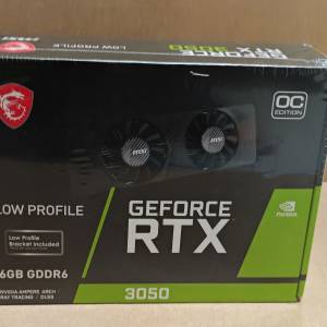 显卡：微星 RTX 3050 LP 6G 2风扇（新）