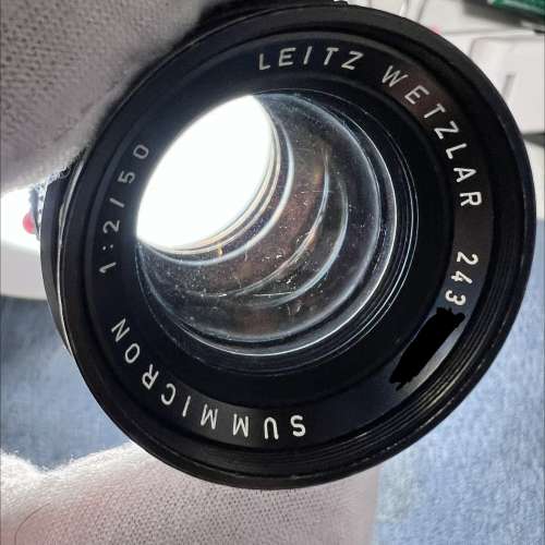 Leica Summicron 50mm f2 m mountLeitz Wetzlar Summicron 50mm f/2 v3 Includes fron
