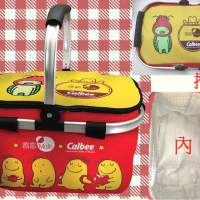 (全新正版) Calbee 限量版保暖/保冷手提大野餐籃連透明包裝膠袋 (有數件)