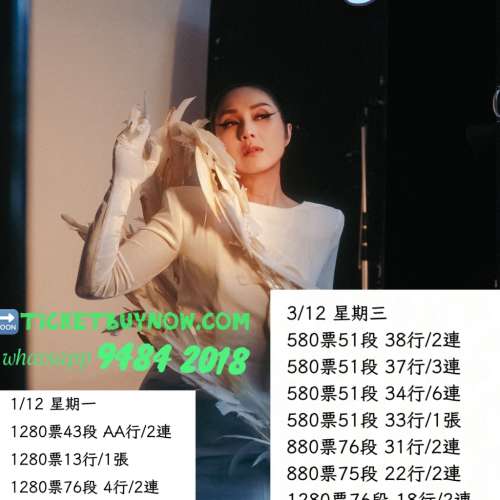 🔥 訂購｜楊千嬅 紅館 2025 演唱會門票 🔥