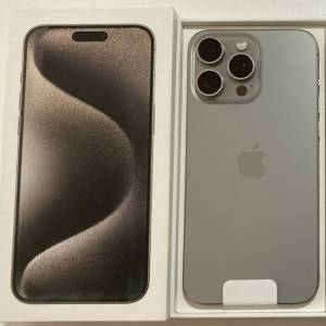 ios 17.0 iphone 15 pro max 512gb 原色 港行全新未激活一年官方保養 只限專門店驗...