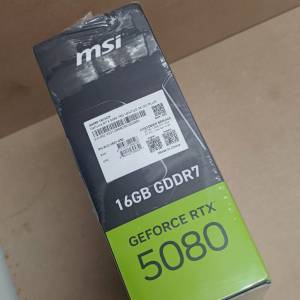 显卡：微星 RTX 5080 16G 3X OC PLUS(全新)