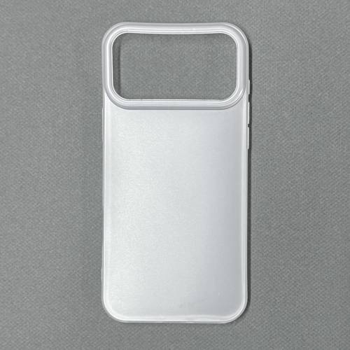 iPhone 17 Pro Max 磨砂透白 軟身機殼 Transparent White matt finish soft case