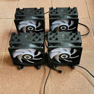 99%新大型10熱管散熱器及機箱AVC RGB燈效風扇