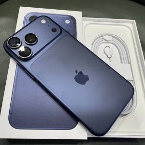 99.99%New iPhone 17 Pro Max 512GB 藍色 香港行貨 蘋果保養一年 電池100% 全套有盒...